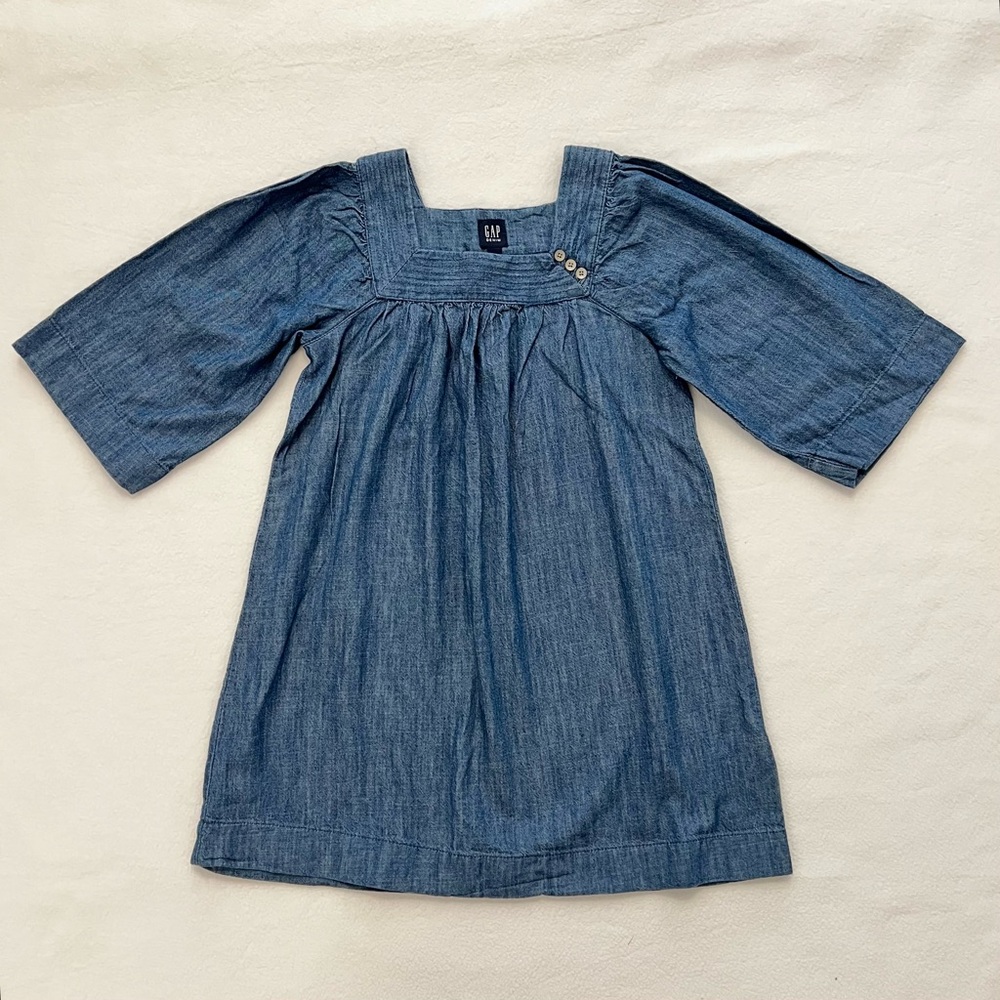 GAP Square Neck Denim Girls Dress